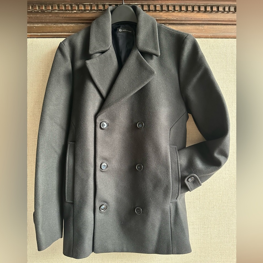NWT AG Mens Wool Coat Made in Italy